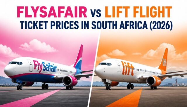 FlySafair vs Lift Flight Ticket Prices in South Africa (2026)