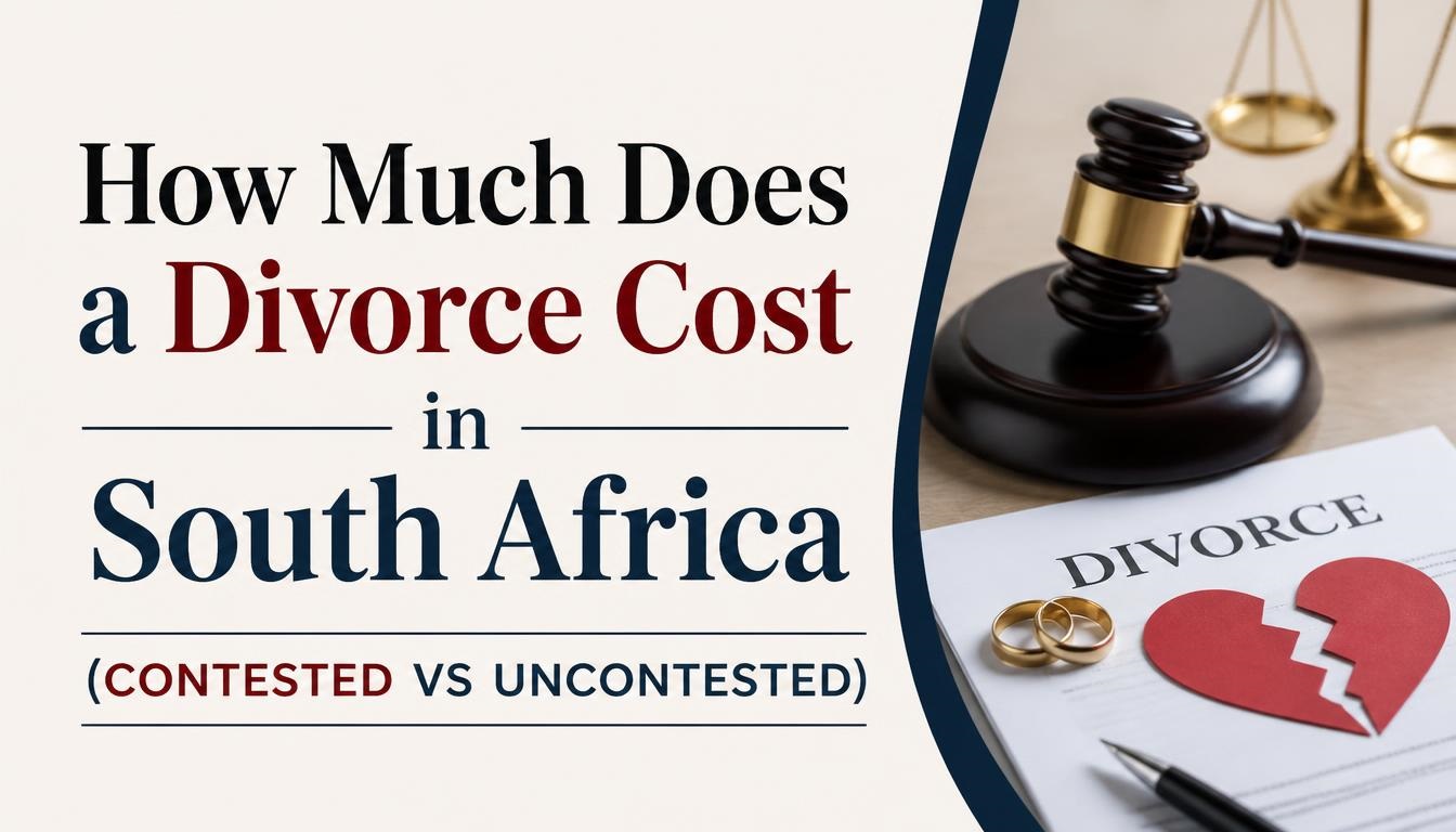 How much does a divorce cost in South Africa (Contested vs Uncontested