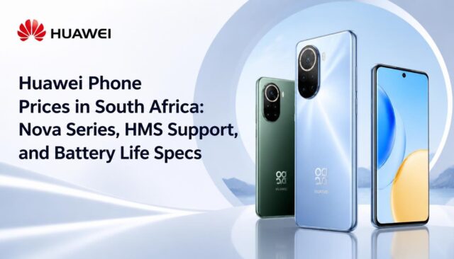Huawei Phone Prices in South Africa Nova Series, HMS Support, and Battery Life Specs.