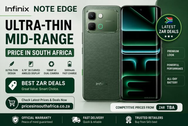 Infinix Note Edge Price in South Africa Infinix Note Edge Price in South Africa: Ultra-Thin Mid-Range