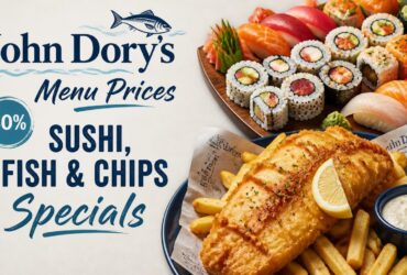 John Dory’s Menu Prices: Sushi, Fish & Chips Specials