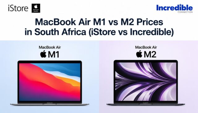 MacBook Air M1 vs M2 Prices in South Africa (iStore vs Incredible) MacBook Air M1 vs M2 Prices in South Africa (iStore vs Incredible)