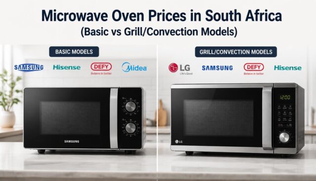 Microwave Oven Prices in South Africa (Basic vs Grill/Convection Models)
