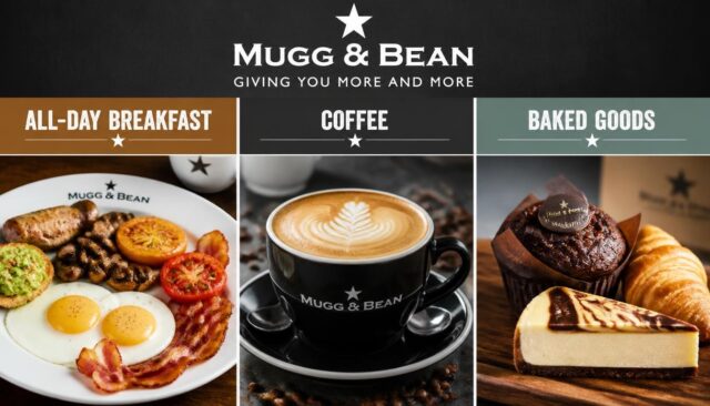 Mugg & Bean Menu Prices (All-Day Breakfast, Coffee, Baked Goods)
