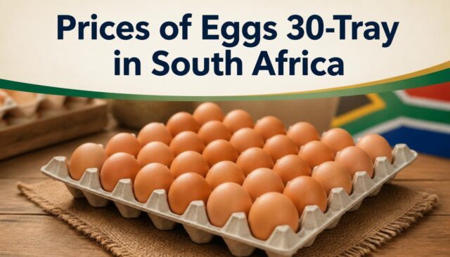 Prices of Eggs (30-Tray) in South Africa Prices of Eggs (30-Tray) in South Africa