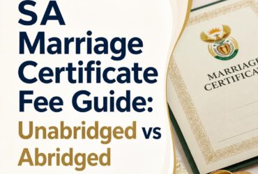 SA Marriage Certificate Fee Guide: Unabridged vs Abridged