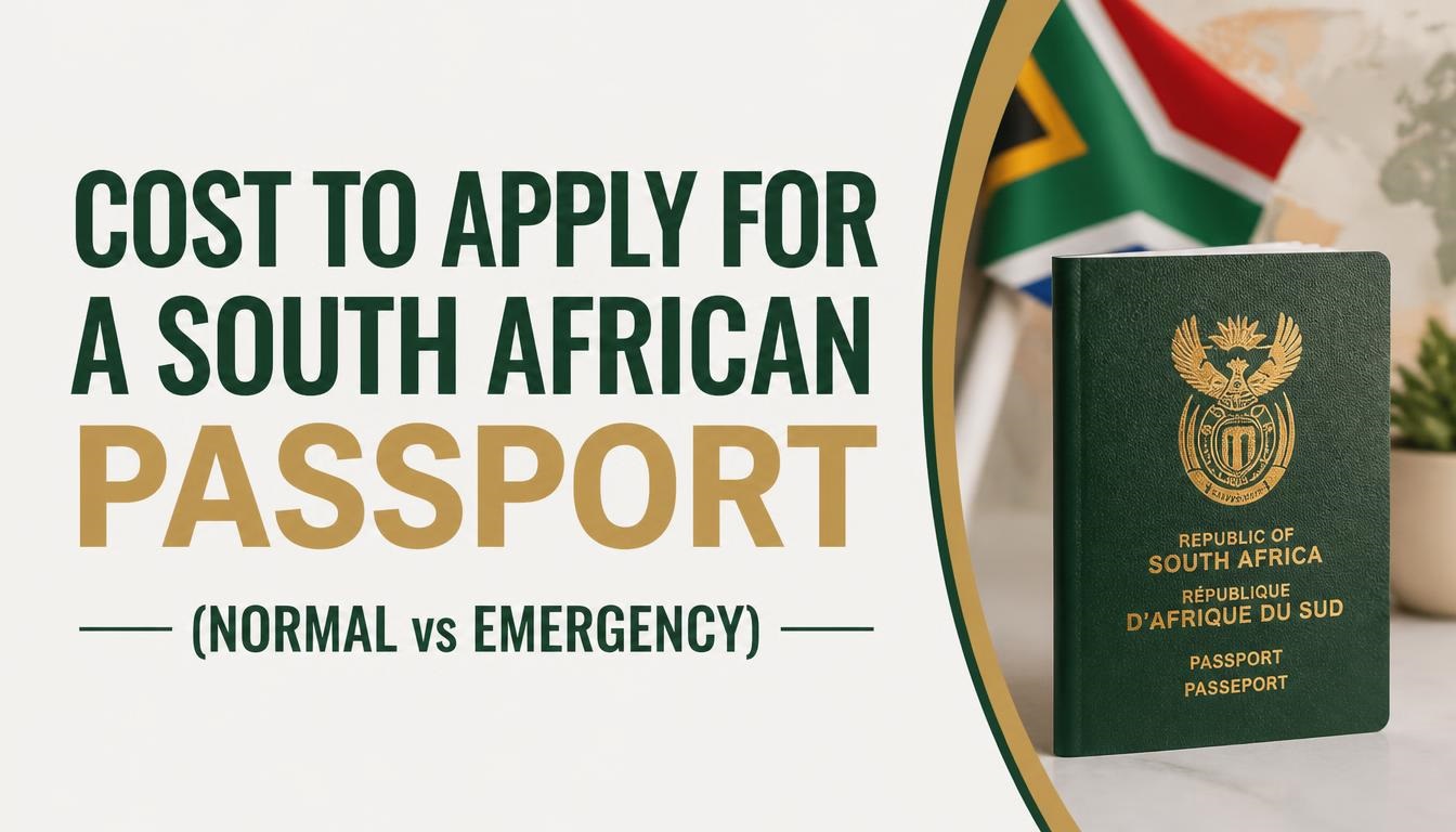 Cost to apply for a South African passport (Normal vs Emergency) South Africa Passport Cost: Normal vs Emergency Fees