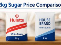 2kg Sugar Price Comparison (Huletts vs House Brands) 2kg Sugar Price Comparison (Huletts vs House Brands).