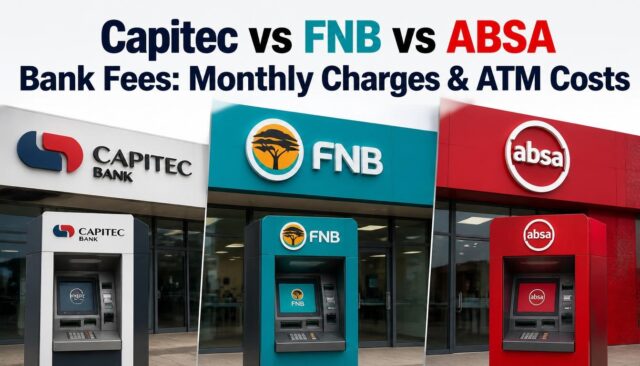 Capitec vs FNB vs ABSA Bank Fees: Monthly Charges & ATM Costs