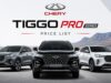 Chery Tiggo Pro Series Price List in South Africa Chery Tiggo Pro Series Price List in South Africa