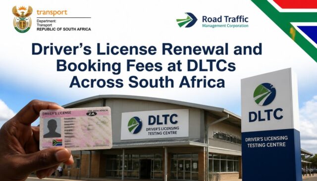 Driver's License Renewal and Booking Fees at DLTCs Across South Africa Driver's License Renewal and Booking Fees at DLTCs Across South Africa