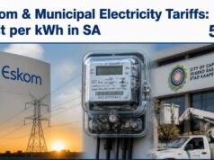 Eskom & Municipal Electricity Tariffs: Cost per kWh in SA Eskom & Municipal Electricity Tariffs: Cost per kWh in SA
