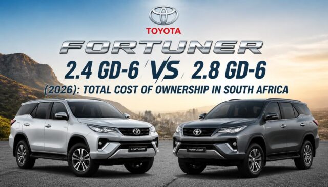 Fortuner 2.4 GD-6 vs 2.8 GD-6 (2026) Total Cost of Ownership in South Africa Fortuner 2.4 GD-6 vs 2.8 GD-6 (2026): Total Cost of Ownership in South Africa