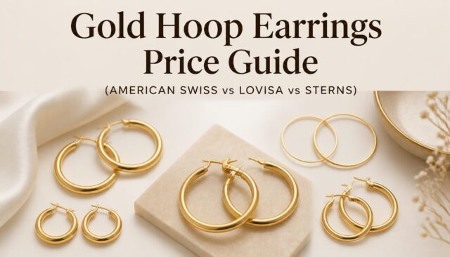 Gold Hoop Earrings Price Guide (American Swiss vs Lovisa vs Sterns)