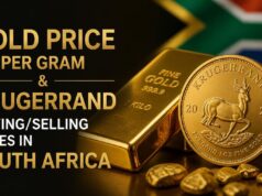 Gold Price per Gram & Krugerrand Buying/Selling Rates in South Africa Gold Price per Gram & Krugerrand Buying/Selling Rates in South Africa