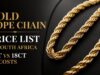 Gold Rope Chain Price List in South Africa: 9ct vs 18ct Costs Gold Rope Chain Price List in South Africa: 9ct vs 18ct Costs.