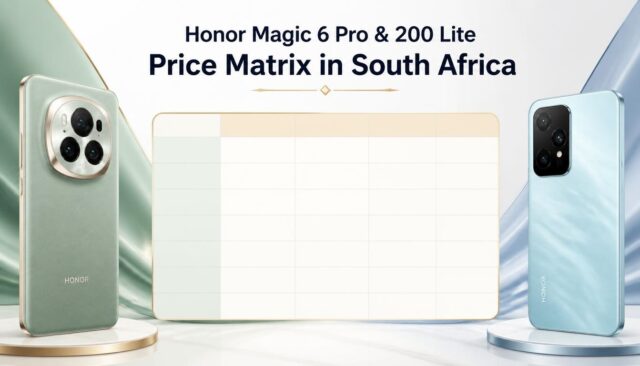 Honor Magic 6 Pro & 200 Lite Price Matrix in South Africa Honor Magic 6 Pro & 200 Lite Price Matrix in South Africa
