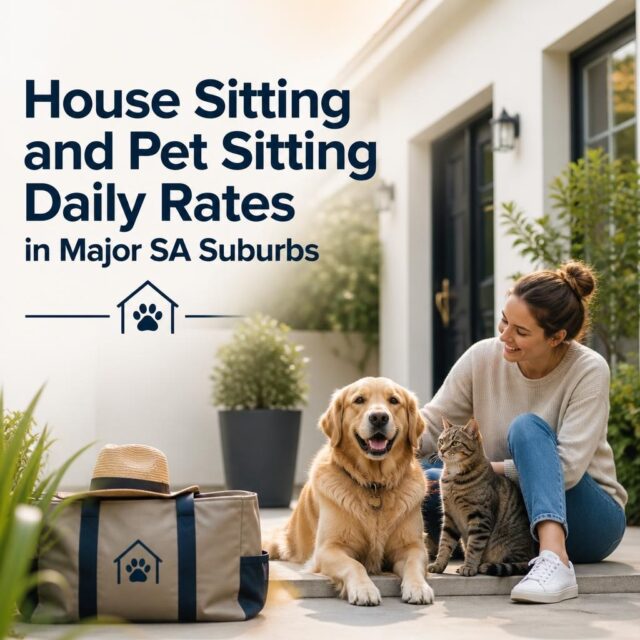House Sitting and Pet Sitting Daily Rates in Major SA Suburbs