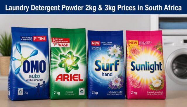 Laundry Detergent Powder 2kg & 3kg Prices in South Africa Laundry Detergent Powder 2kg & 3kg Prices in South Africa