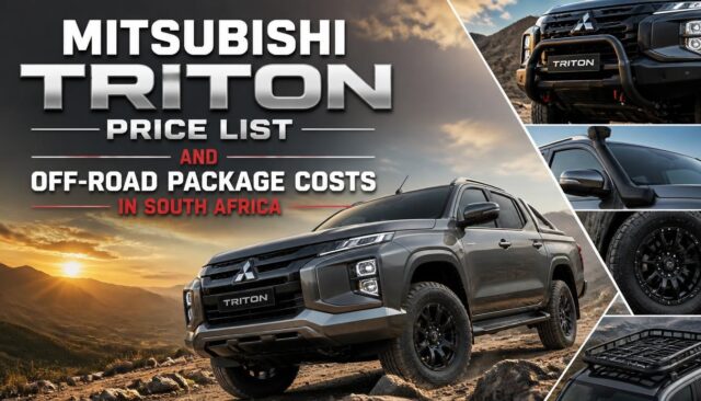 Mitsubishi Triton Price List and Off-Road Package Costs in South Africa
