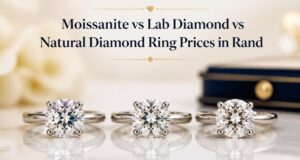 Moissanite vs Lab Diamond vs Natural Diamond Ring Prices in Rand Moissanite vs Lab Diamond vs Natural Diamond Ring Prices in Rand
