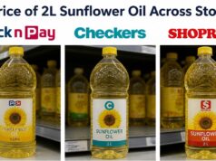 Price of 2L Sunflower Oil Across Stores (Pick n Pay, Checkers, Shoprite) Price of 2L Sunflower Oil Across Stores (Pick n Pay, Checkers, Shoprite)