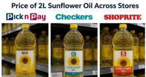 Price of 2L Sunflower Oil Across Stores (Pick n Pay, Checkers, Shoprite) Price of 2L Sunflower Oil Across Stores (Pick n Pay, Checkers, Shoprite)