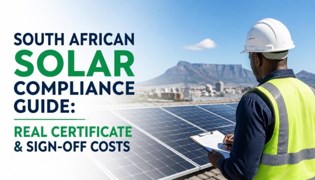 South African Solar Compliance Guide: Real Certificate & Sign-Off Costs