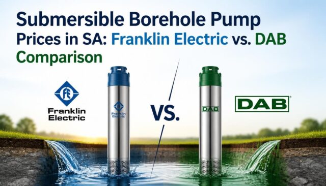 Submersible Borehole Pump Prices in SA: Franklin Electric vs. DAB Comparison