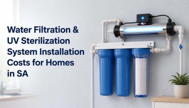 Water Filtration & UV Sterilization System Installation Costs for Homes in SA