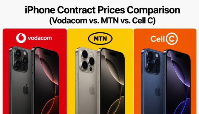 iPhone Contract Prices Comparison (Vodacom vs. MTN vs. Cell C)